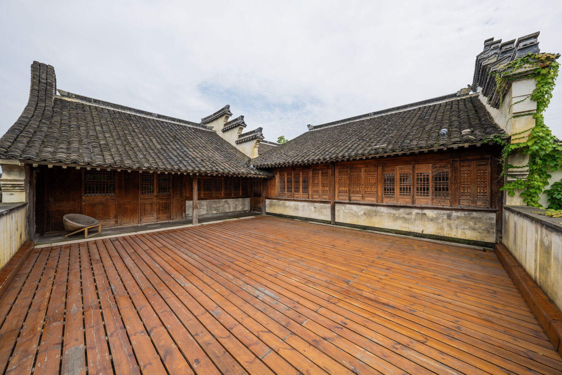 The rooftop terrace offers open-air views and comfortable seating areas.